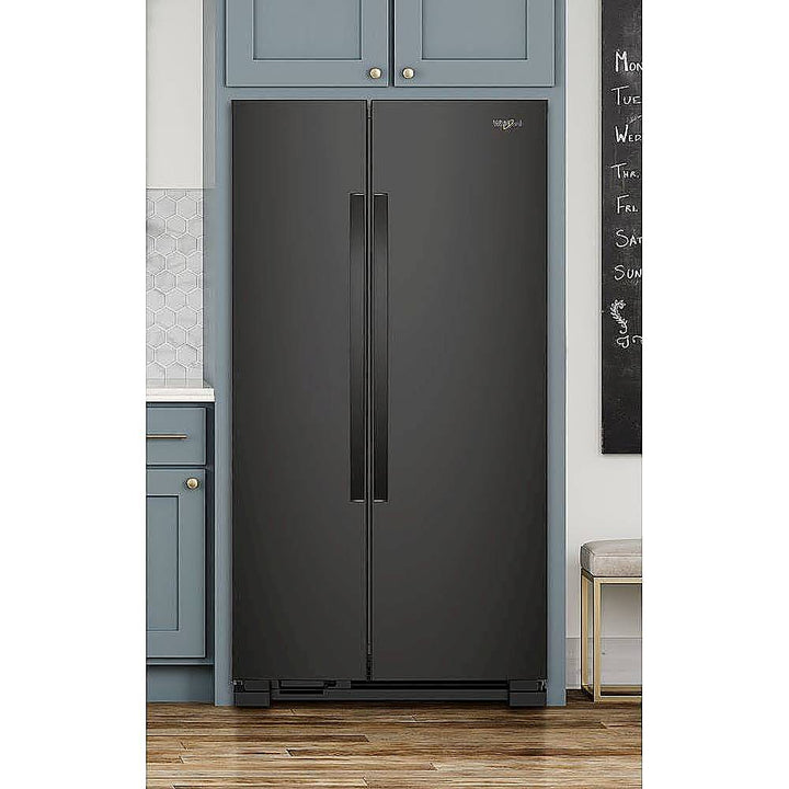 Whirlpool - 25.1 Cu. Ft. Side-by-Side Refrigerator - Black_2