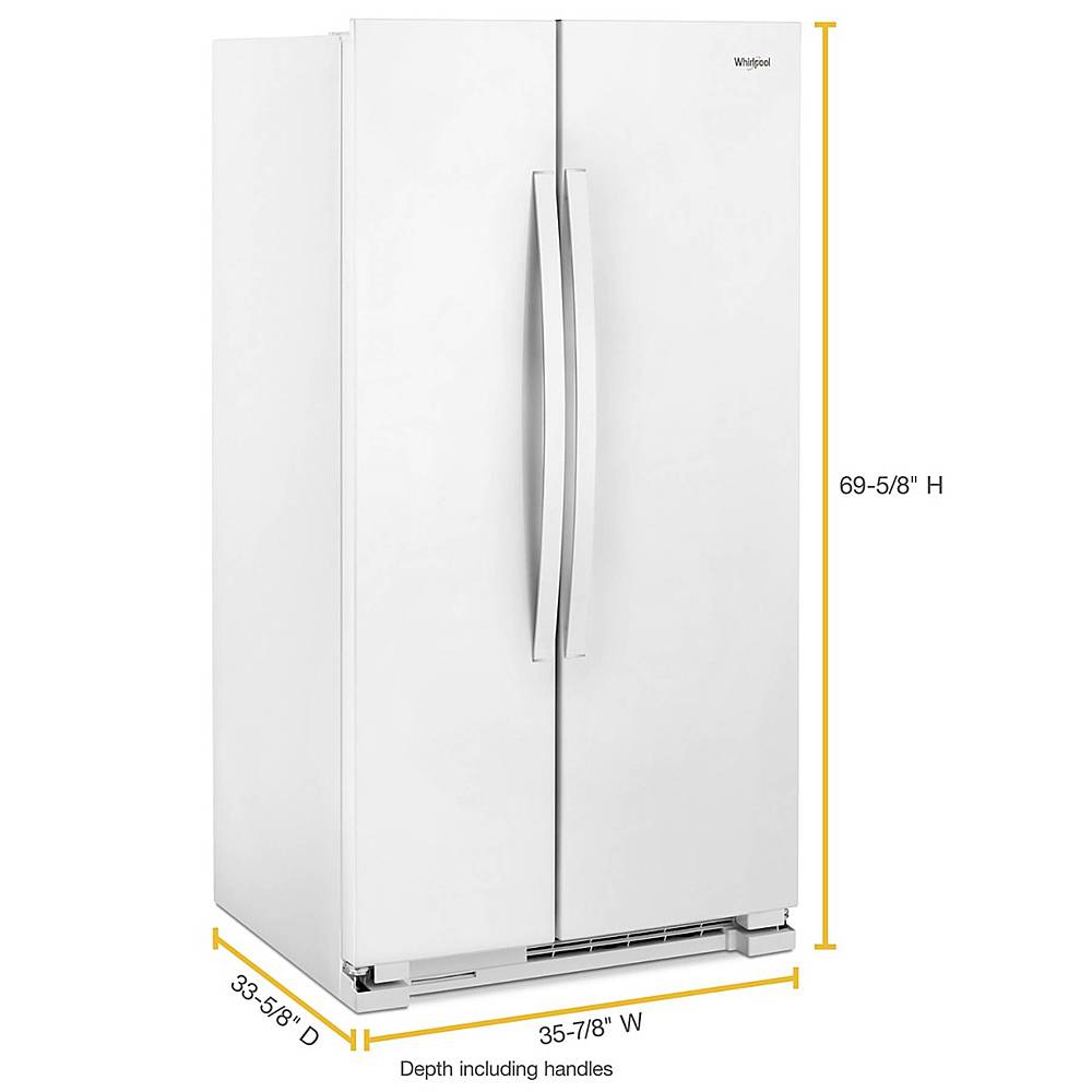 Whirlpool - 25.1 Cu. Ft. Side-by-Side Refrigerator - White_1