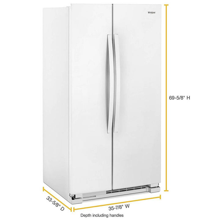 Whirlpool - 25.1 Cu. Ft. Side-by-Side Refrigerator - White_1