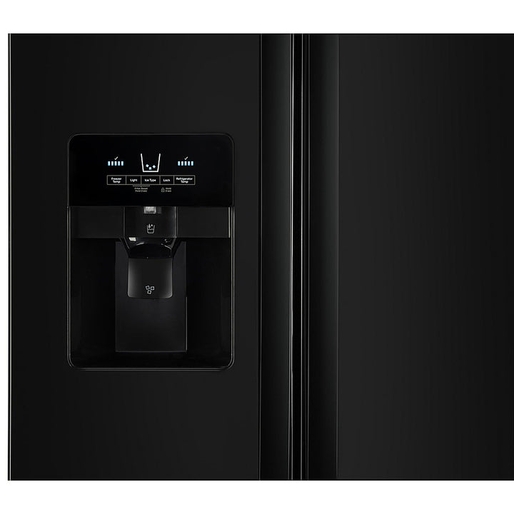 Whirlpool - 24.6 Cu. Ft. Side-by-Side Refrigerator with Water and Ice Dispenser - Black_4