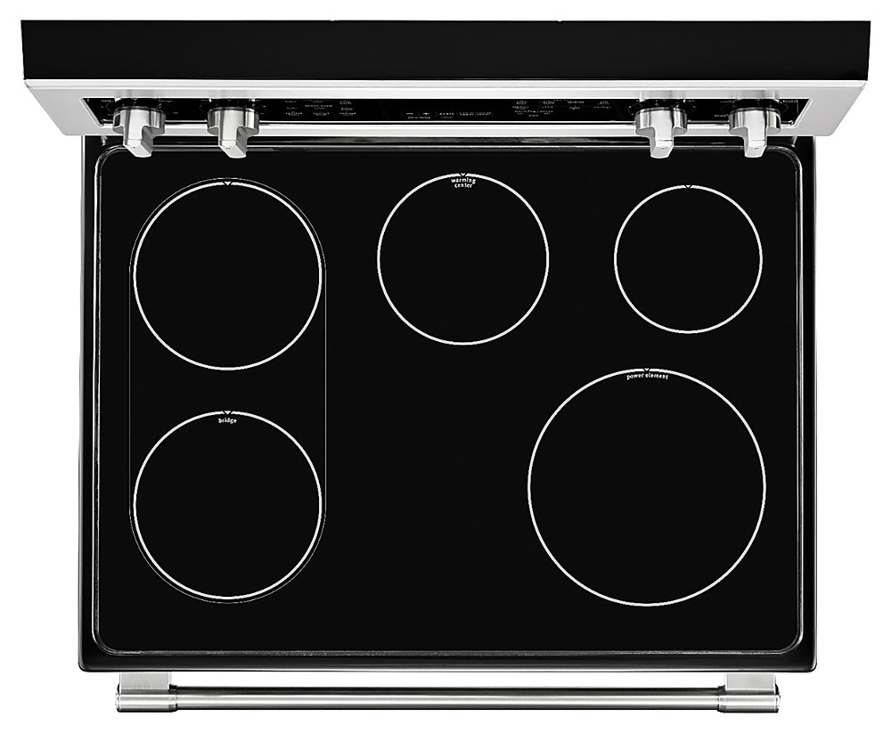 Maytag - 6.7 Cu. Ft. Self-Cleaning Freestanding Fingerprint Resistant Double Oven Electric Convection Range - Stainless Steel_2