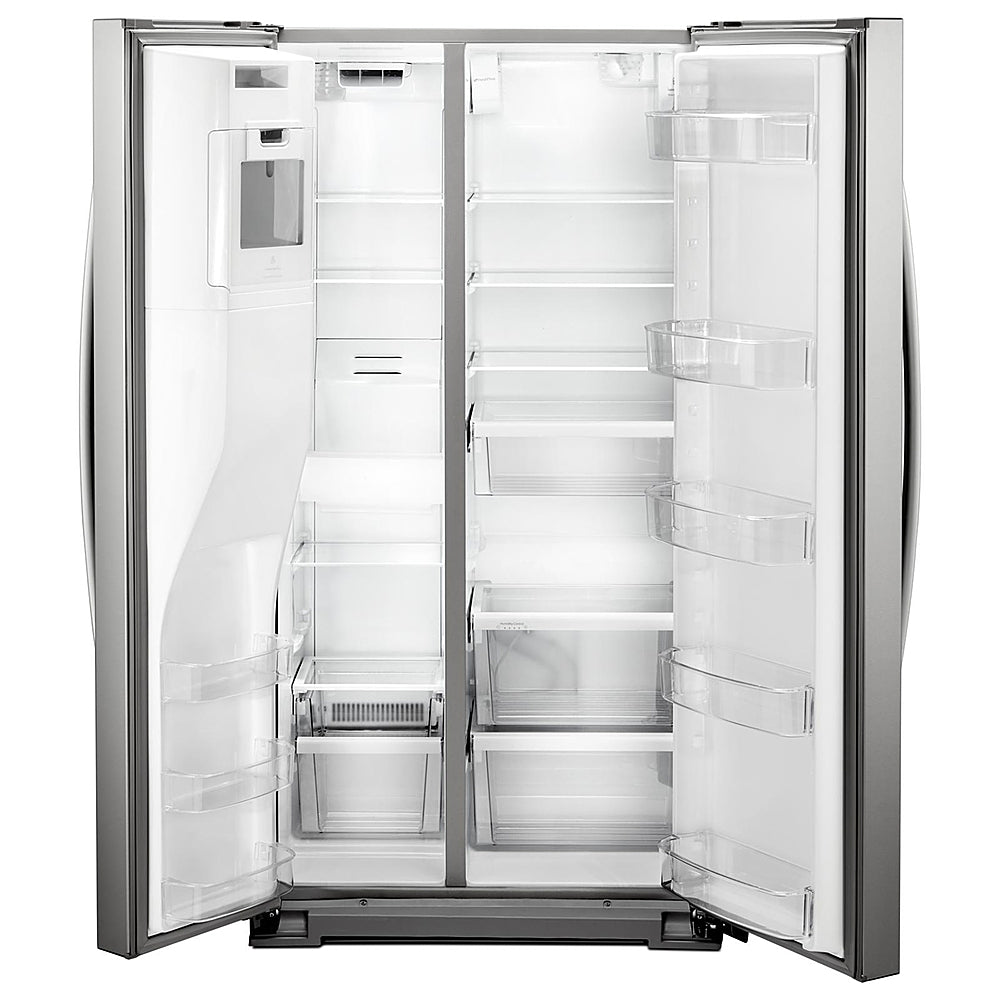 Whirlpool - 20.6 Cu. Ft. Side-by-Side Counter-Depth Refrigerator - Stainless Steel_0