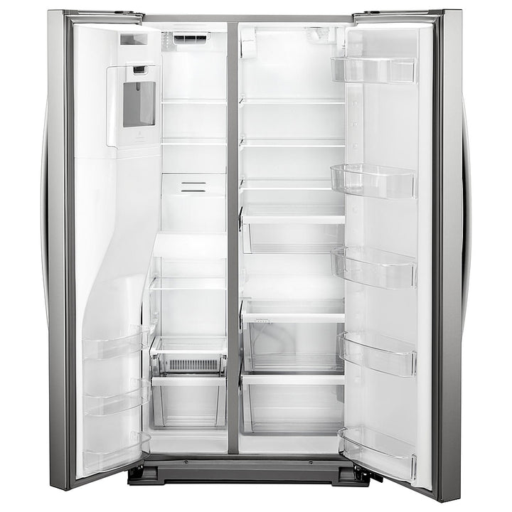 Whirlpool - 20.6 Cu. Ft. Side-by-Side Counter-Depth Refrigerator - Stainless Steel_0