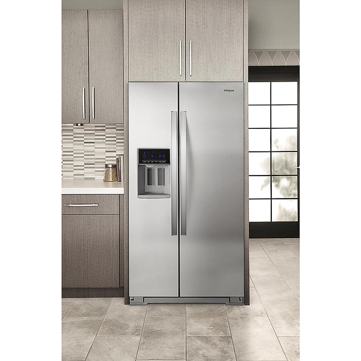 Whirlpool - 20.6 Cu. Ft. Side-by-Side Counter-Depth Refrigerator - Stainless Steel_5