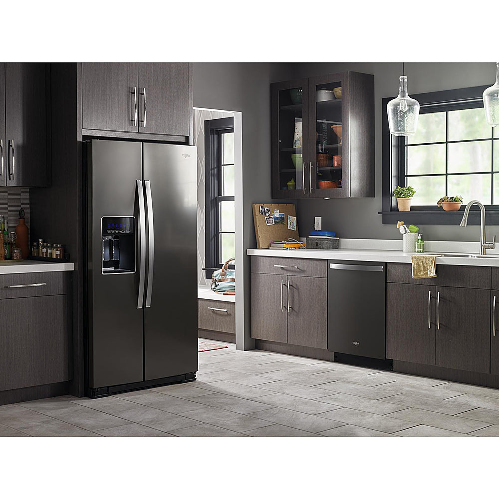 Whirlpool - 20.6 Cu. Ft. Side-by-Side Counter-Depth Refrigerator - Black Stainless Steel_7