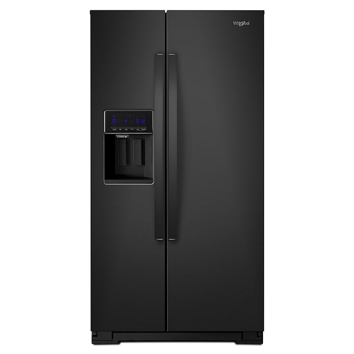 Whirlpool - 20.6 Cu. Ft. Side-by-Side Counter-Depth Refrigerator - Black_0