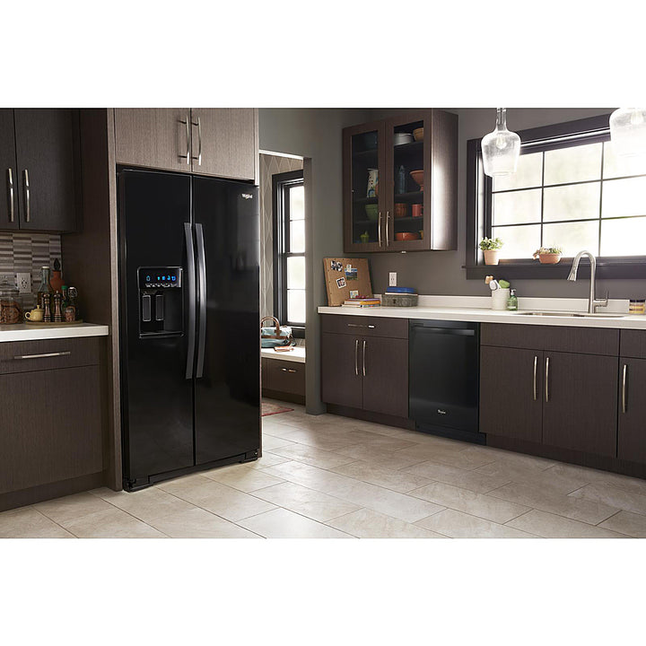 Whirlpool - 20.6 Cu. Ft. Side-by-Side Counter-Depth Refrigerator - Black_3