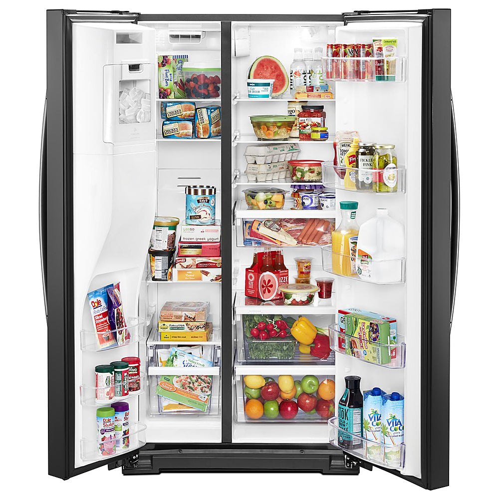 Whirlpool - 20.6 Cu. Ft. Side-by-Side Counter-Depth Refrigerator - Black_9