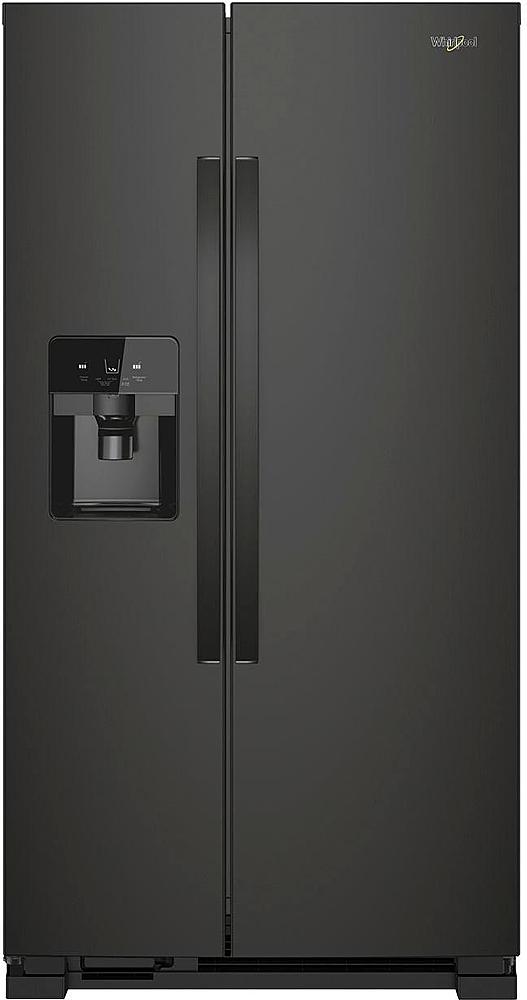 Whirlpool - 24.5 Cu. Ft. Side-by-Side Refrigerator - Black_0