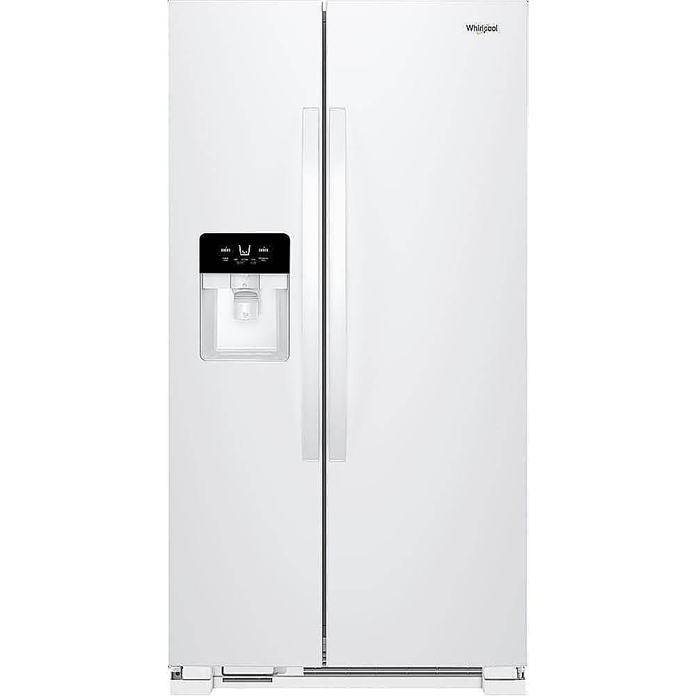 Whirlpool - 24.5 Cu. Ft. Side-by-Side Refrigerator - White_0