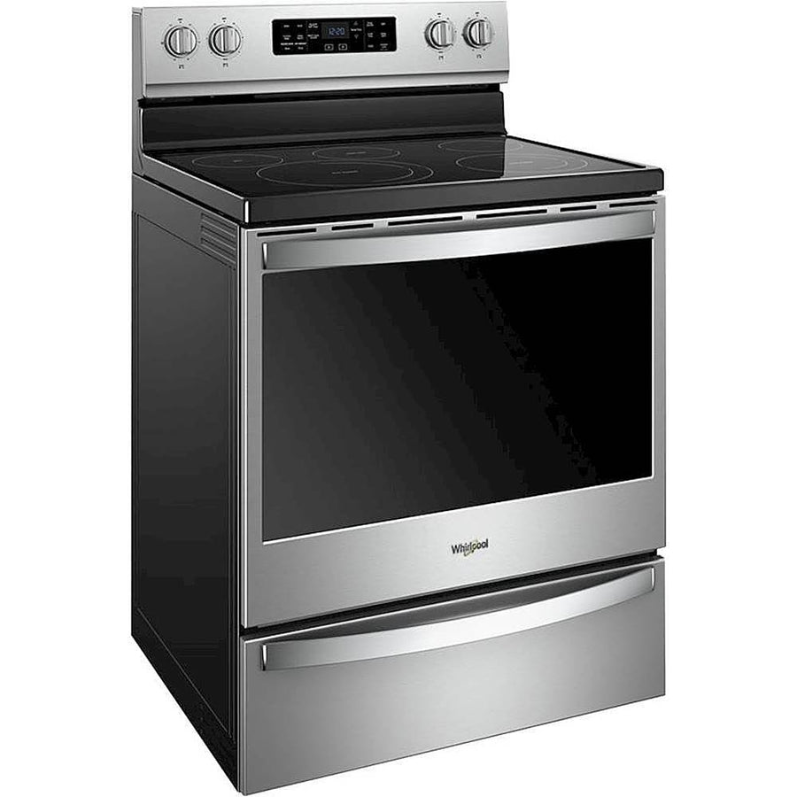Whirlpool - 6.4 Cu. Ft. Self-Cleaning Freestanding Electric Convection Range - Stainless Steel_0