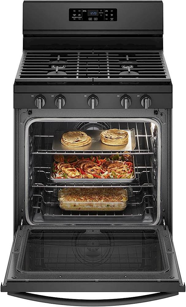 Whirlpool - 5.8 Cu. Ft. Self-Cleaning Freestanding Gas Convection Range - Stainless Steel_2