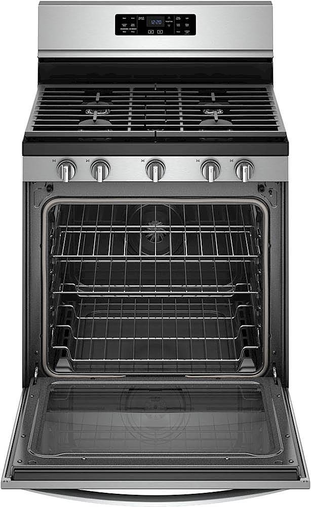 Whirlpool - 5.8 Cu. Ft. Self-Cleaning Freestanding Gas Convection Range - Stainless Steel_1