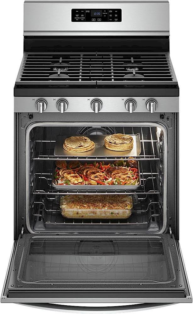 Whirlpool - 5.8 Cu. Ft. Self-Cleaning Freestanding Gas Convection Range - Stainless Steel_2