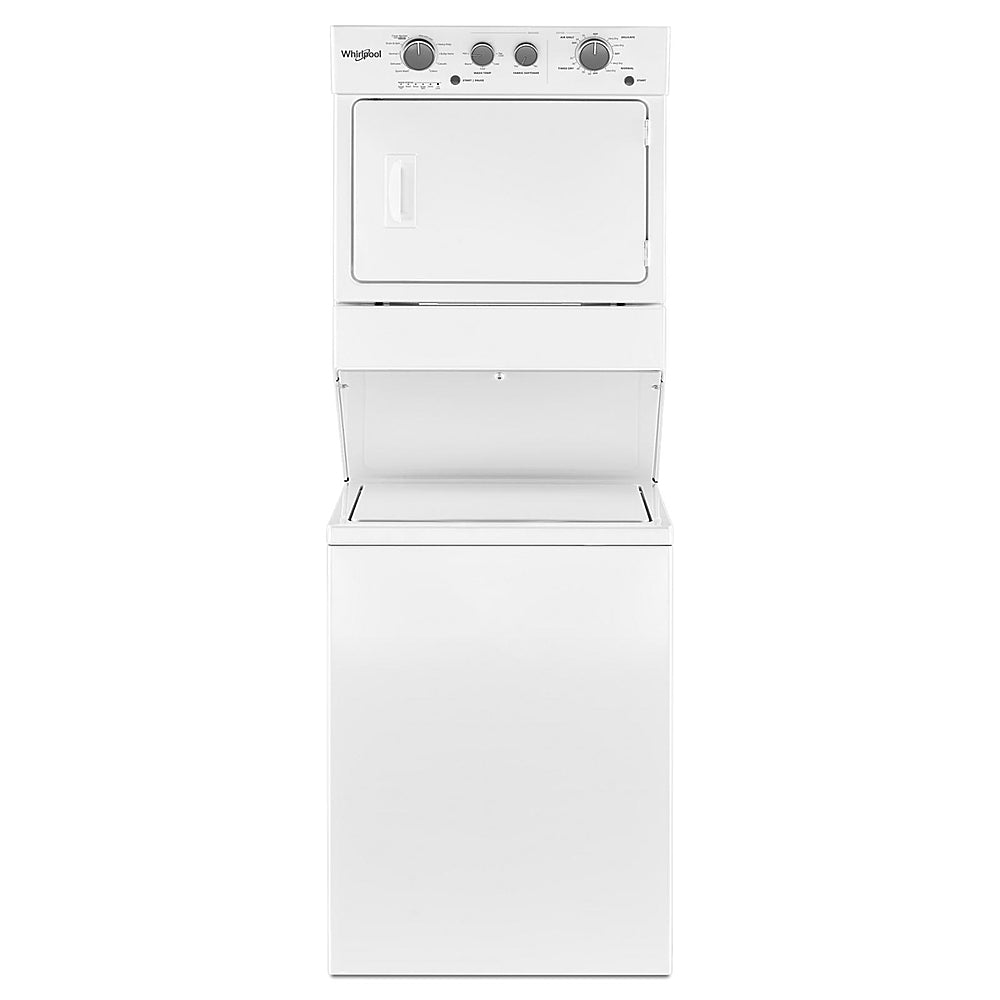 Whirlpool - 3.5 Cu. Ft. Top Load Washer and 5.9 Cu. Ft. Electric Dryer with Dual Action Agitator - White_0