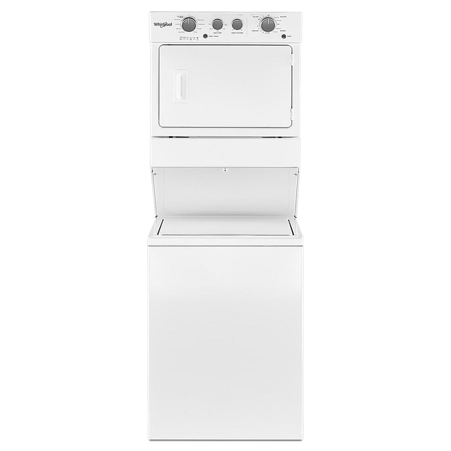 Whirlpool - 3.5 Cu. Ft. Top Load Washer and 5.9 Cu. Ft. Electric Dryer with Dual Action Agitator - White_0