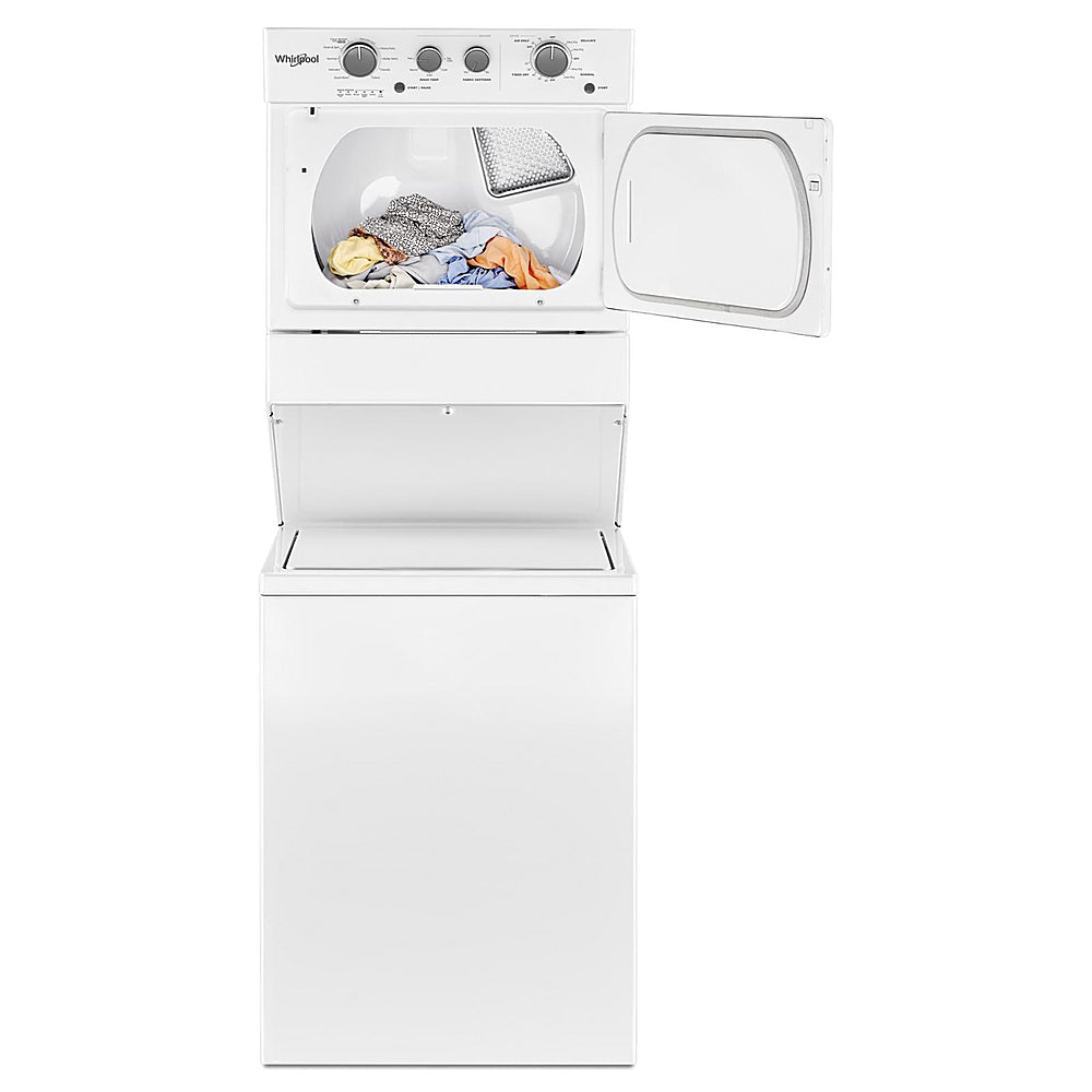 Whirlpool - 3.5 Cu. Ft. Top Load Washer and 5.9 Cu. Ft. Electric Dryer with Dual Action Agitator - White_2