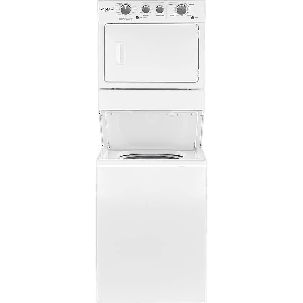 Whirlpool - 3.5 Cu. Ft. Top Load Washer and 5.9 Cu. Ft. Gas Dryer Laundry Center with Dual-Action Agitator - White_1