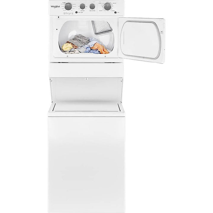 Whirlpool - 3.5 Cu. Ft. Top Load Washer and 5.9 Cu. Ft. Gas Dryer Laundry Center with Dual-Action Agitator - White_10