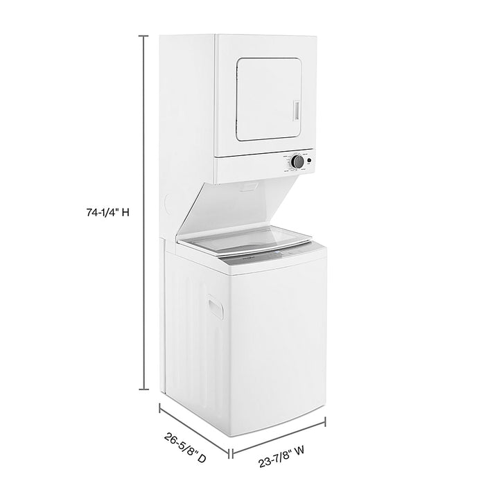 Whirlpool - 1.6 Cu. Ft. Top Load Washer and 3.4 Cu. Ft. Electric Dryer with Smooth Wave Stainless Steel Wash Basket - White_14