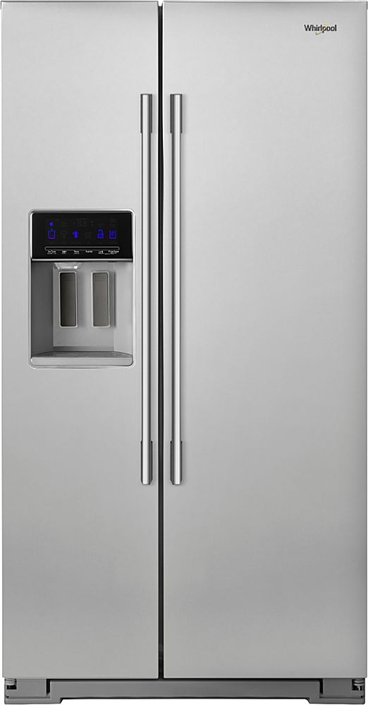 Whirlpool - 20.6 Cu. Ft. Side-by-Side Counter-Depth Refrigerator - Stainless Steel_0