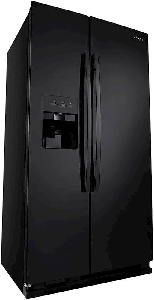 Amana - 21.4 Cu. Ft. Side-by-Side Refrigerator - Black_7