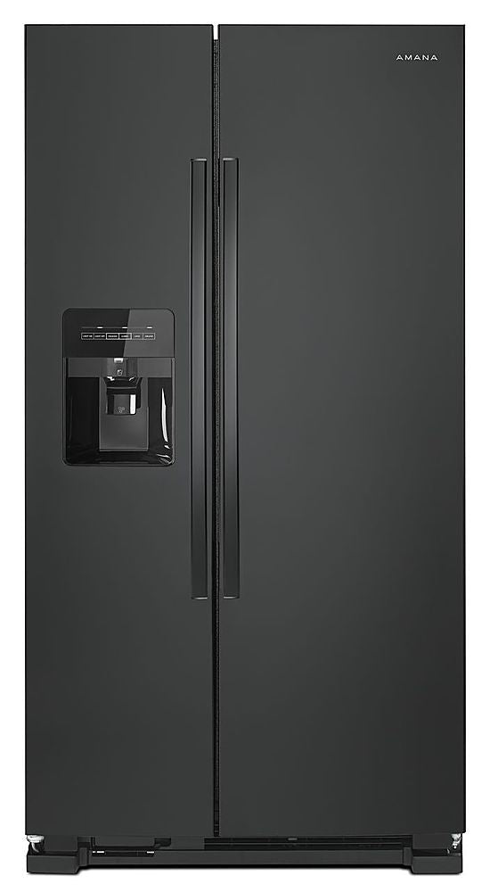 Amana - 21.4 Cu. Ft. Side-by-Side Refrigerator - Black_0