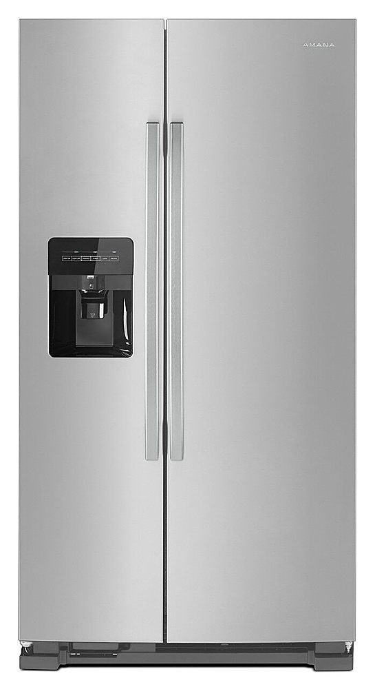 Amana - 21.4 Cu. Ft. Side-by-Side Refrigerator - Stainless Steel_0