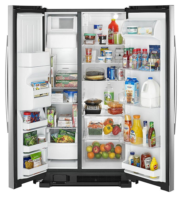 Amana - 21.4 Cu. Ft. Side-by-Side Refrigerator - Stainless Steel_10