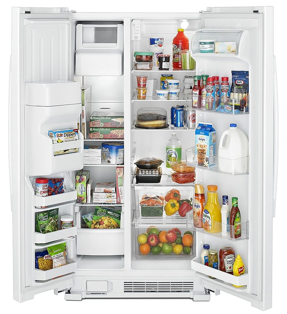 Amana - 21.4 Cu. Ft. Side-by-Side Refrigerator - White_8