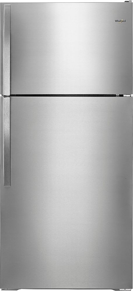 Whirlpool - 14.3 Cu. Ft. Top-Freezer Refrigerator - Monochromatic Stainless Steel_0