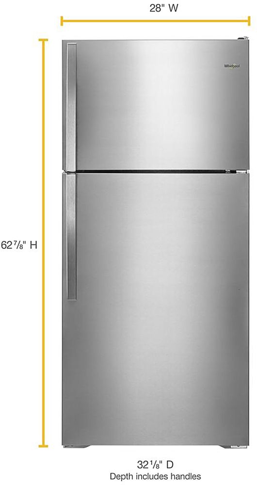 Whirlpool - 14.3 Cu. Ft. Top-Freezer Refrigerator - Monochromatic Stainless Steel_7