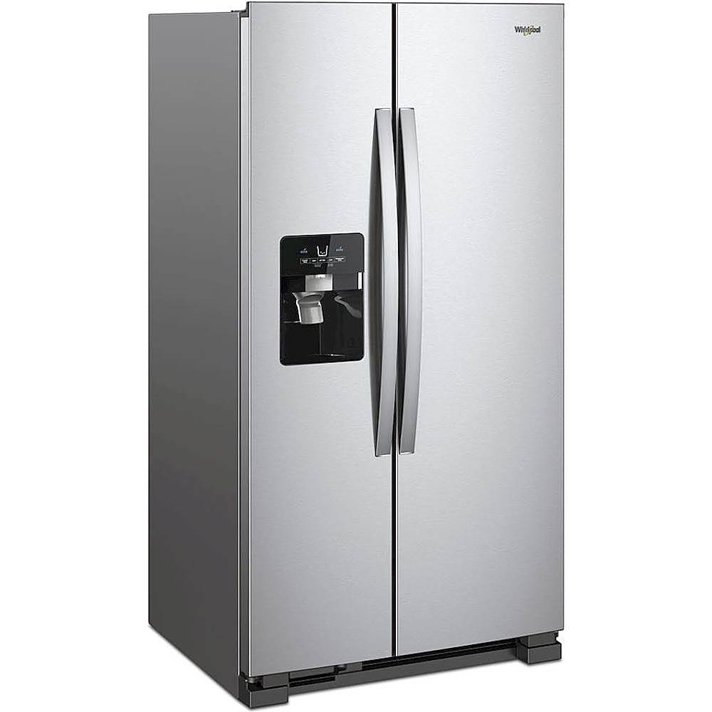 Whirlpool - 24.6 Cu. Ft. Side-by-Side Refrigerator - Monochromatic Stainless Steel_0