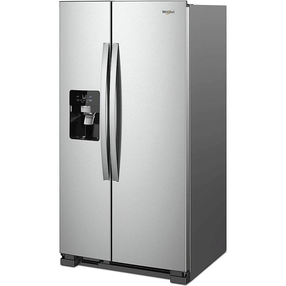 Whirlpool - 24.6 Cu. Ft. Side-by-Side Refrigerator - Monochromatic Stainless Steel_7