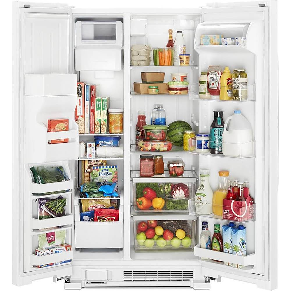 Whirlpool - 24.6 Cu. Ft. Side-by-Side Refrigerator - White_1