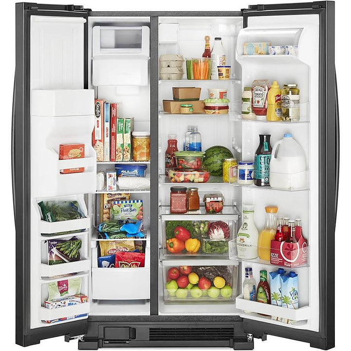 Whirlpool - 21.4 Cu. Ft. Side-by-Side Refrigerator - Black_1