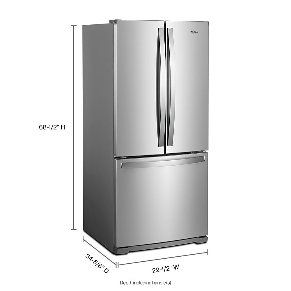 Whirlpool - 19.7 Cu. Ft. French Door Refrigerator - Stainless Steel_1