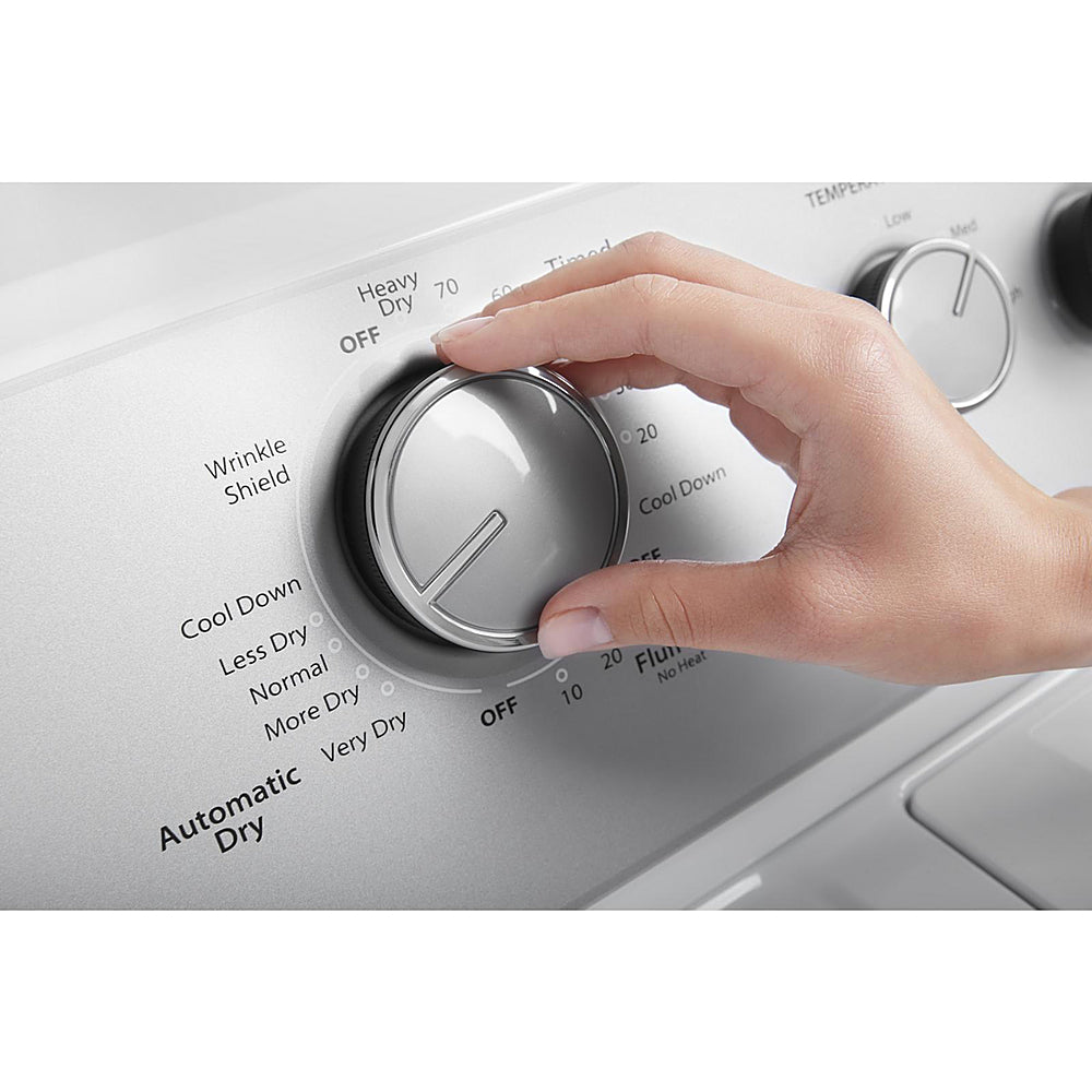 Whirlpool - 7 Cu. Ft. Electric Dryer with AutoDry Drying System - White_2