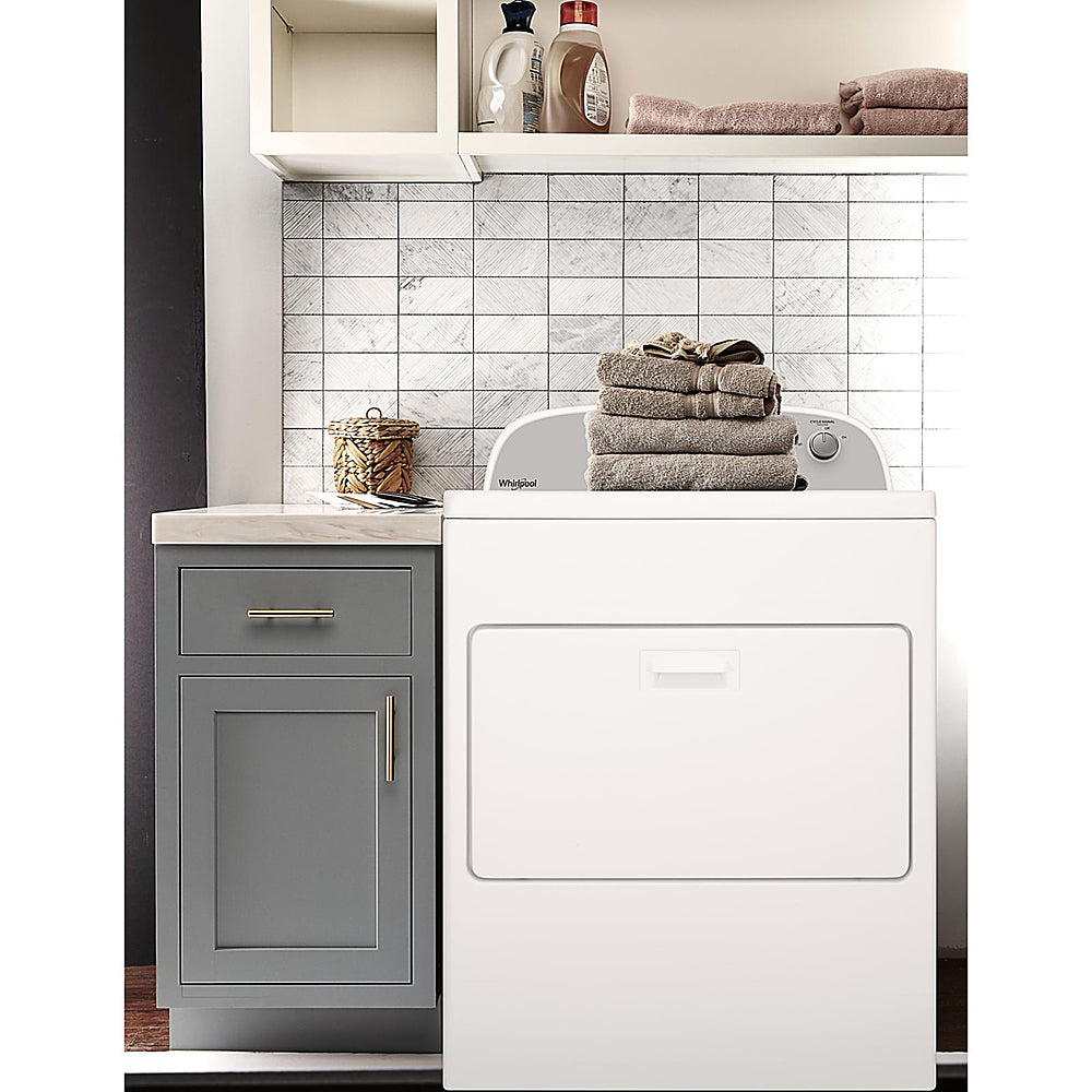 Whirlpool - 7 Cu. Ft. Electric Dryer with AutoDry Drying System - White_8