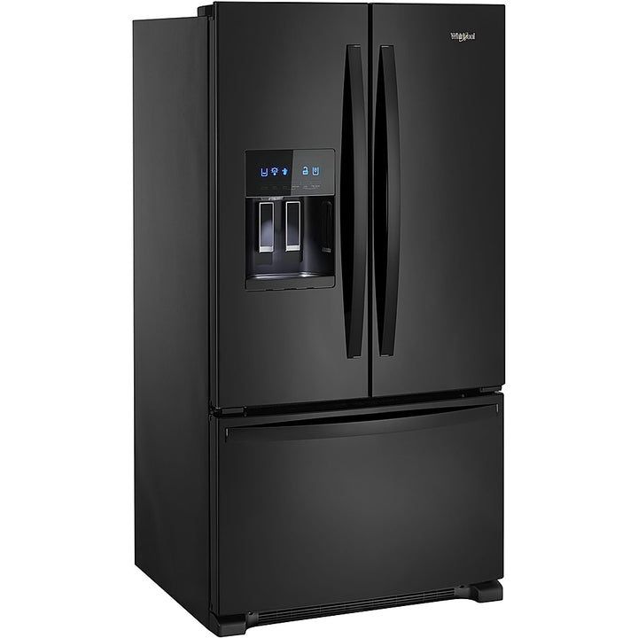 Whirlpool - 25 cu. ft. French Door Refrigerator with External Ice and Water Dispenser - Black_5