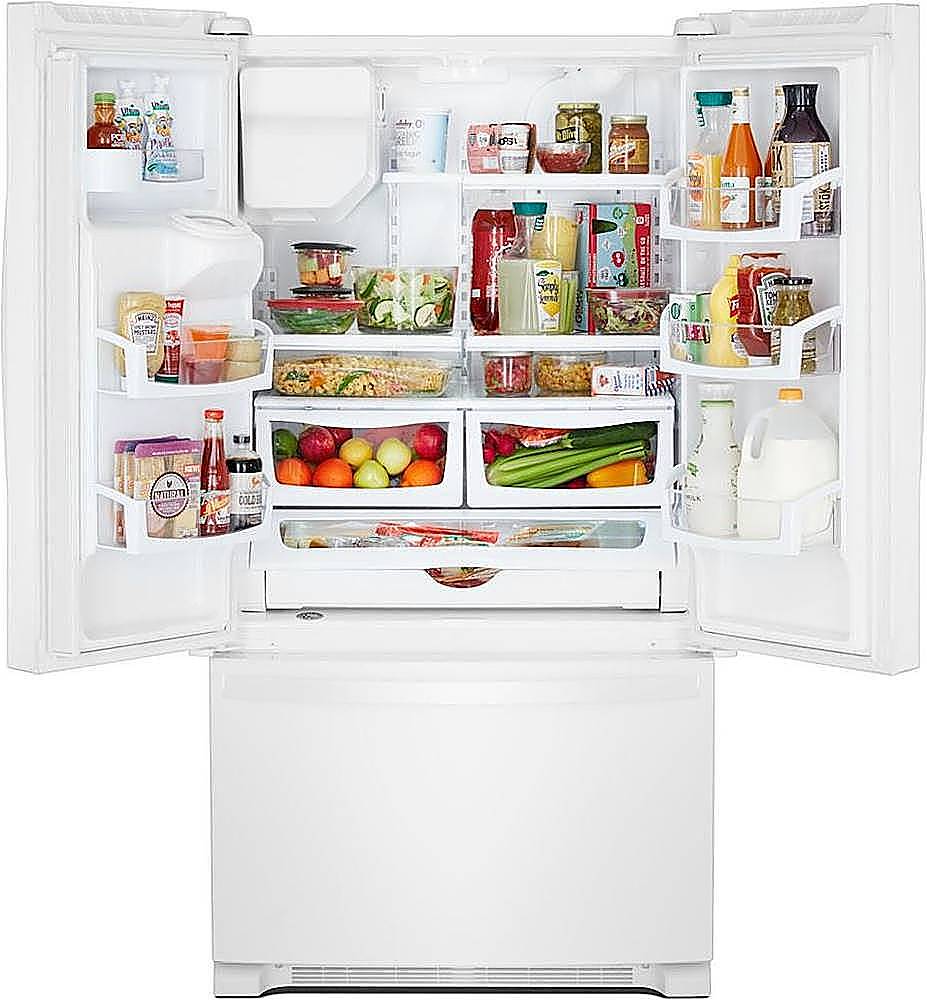 Whirlpool - 25 cu. ft. French Door Refrigerator with External Ice and Water Dispenser - White_1