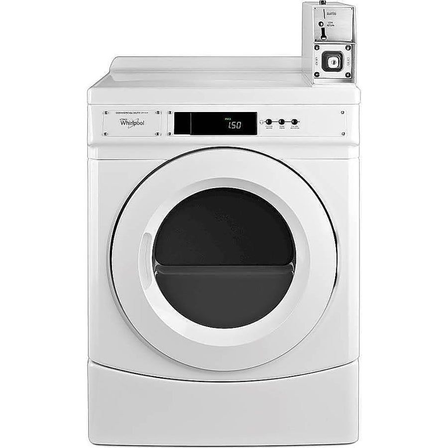 Whirlpool - 6.7 Cu. Ft. Electric Dryer with Porcelain-Enamel Top - White_0