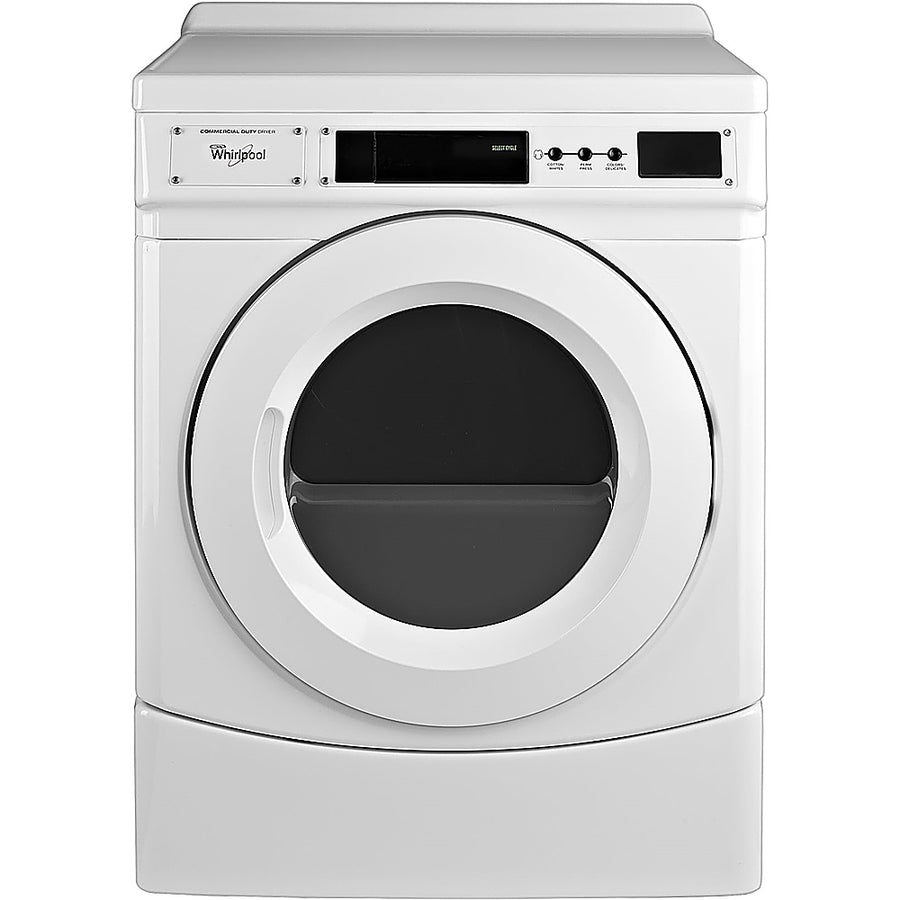 Whirlpool - 6.7 Cu. Ft. 3-Cycle Commercial Electric Dryer - White_0
