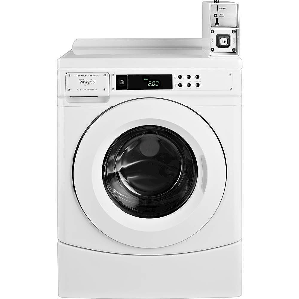 Whirlpool - 3.1 Cu. Ft. High Efficiency Front Load Washer with Advanced Vibration Control - White_0