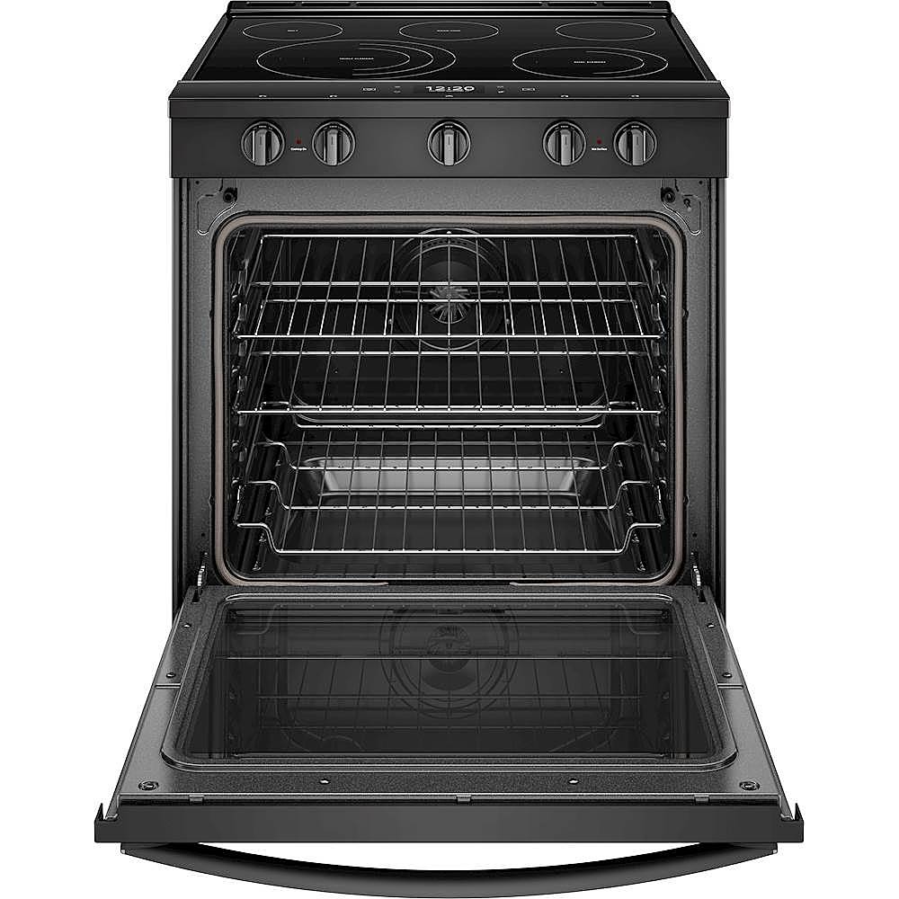Whirlpool - 6.4 Cu. Ft. Self-Cleaning Slide-In Electric Convection Range - Black_2