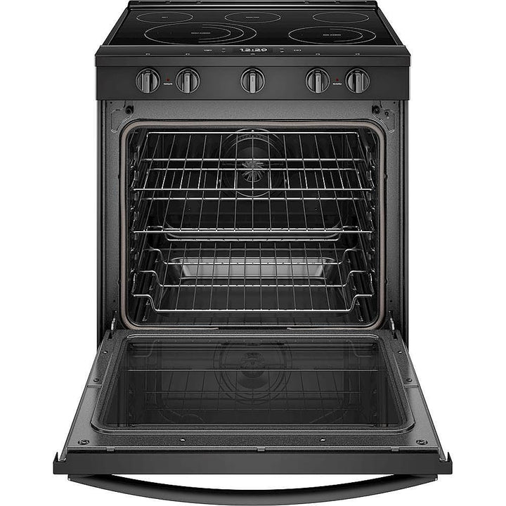 Whirlpool - 6.4 Cu. Ft. Self-Cleaning Slide-In Electric Convection Range - Black_2