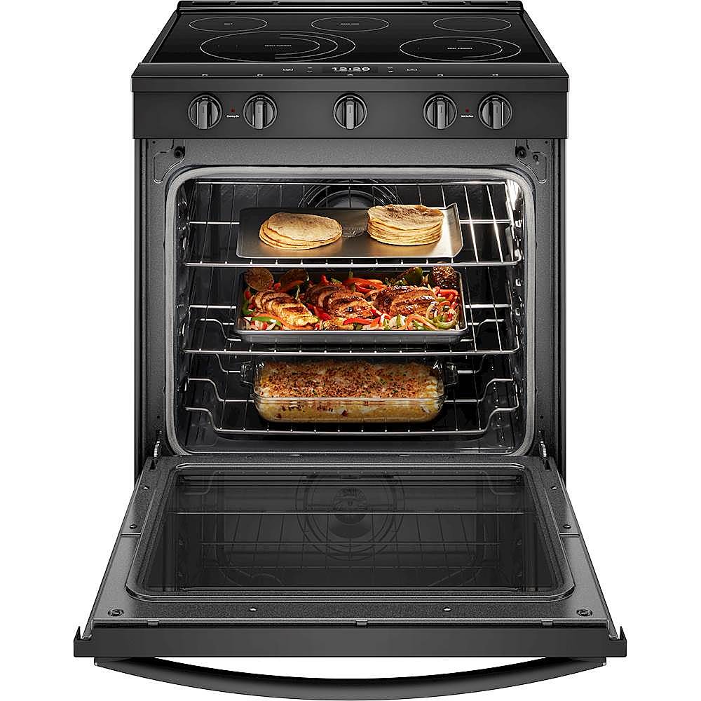 Whirlpool - 6.4 Cu. Ft. Self-Cleaning Slide-In Electric Convection Range - Black_3