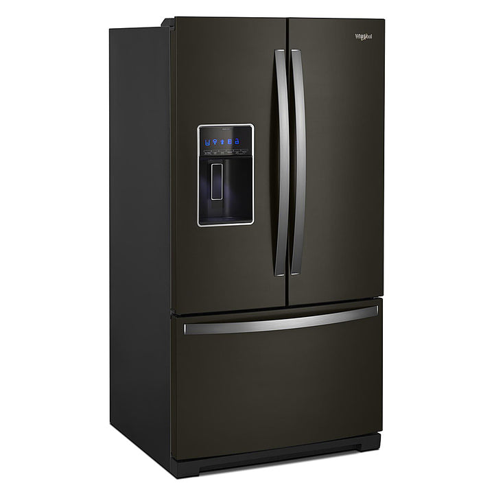 Whirlpool - 27 Cu. Ft. French Door Refrigerator with Platter Pocket - Black Stainless Steel_10