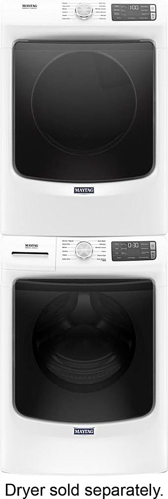 Maytag - 4.8 Cu. Ft. High Efficiency Stackable Front Load Washer with Steam and Fresh Hold - White_5