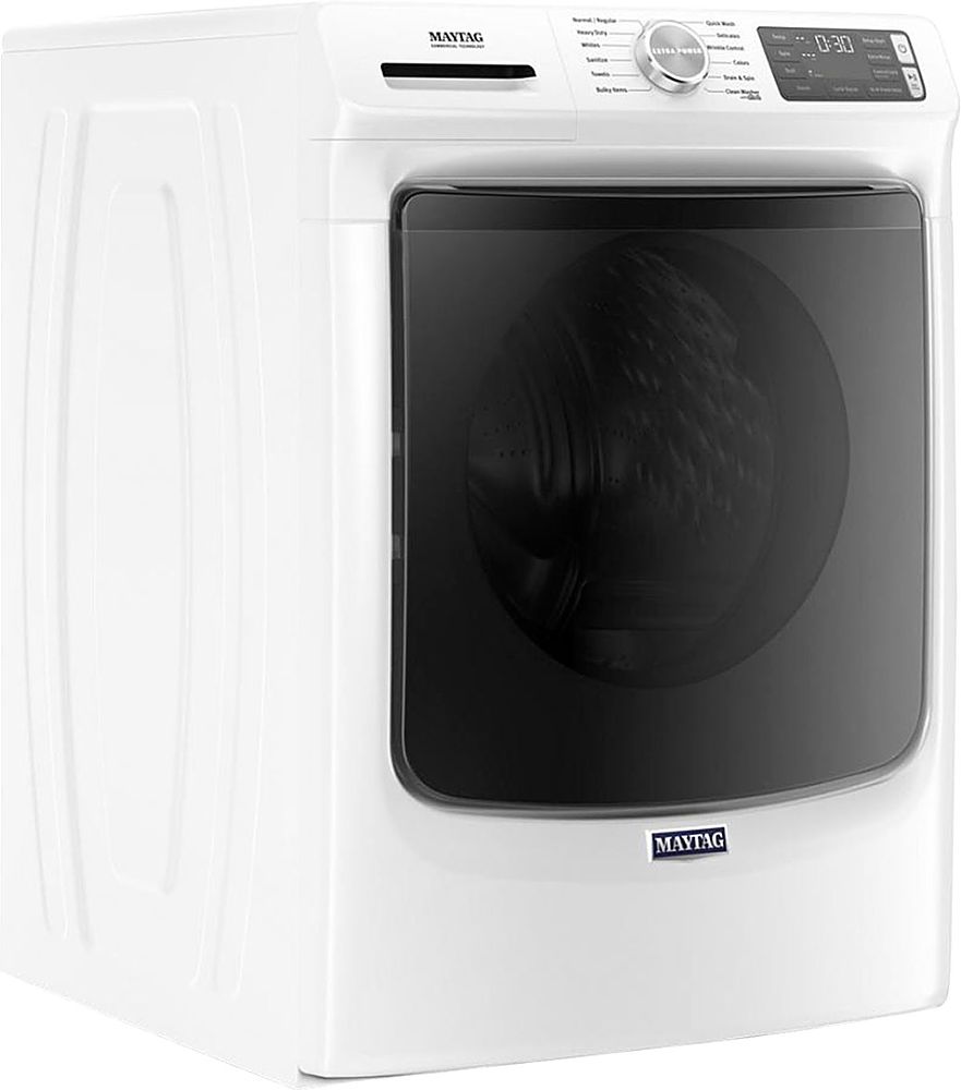 Maytag - 4.8 Cu. Ft. High Efficiency Stackable Front Load Washer with Steam and Fresh Hold - White_1